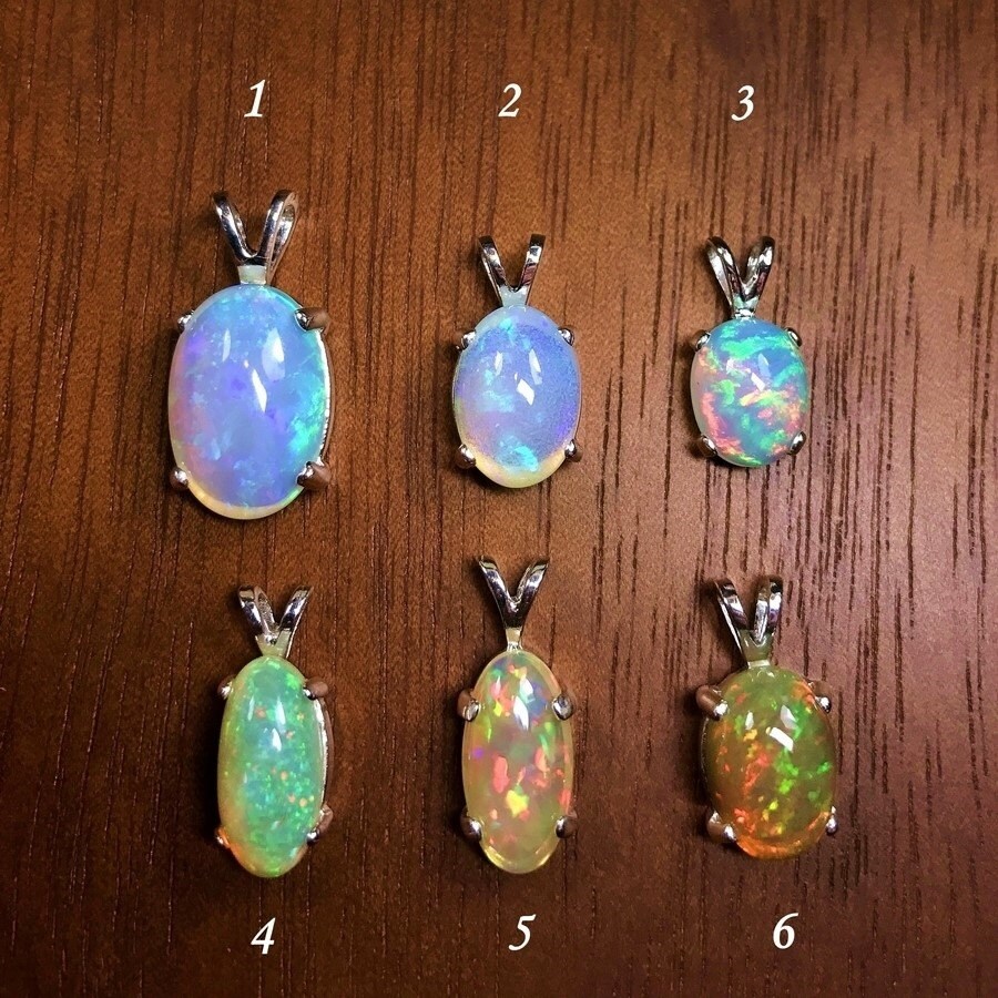 Custom Opal Necklace Choose Your 