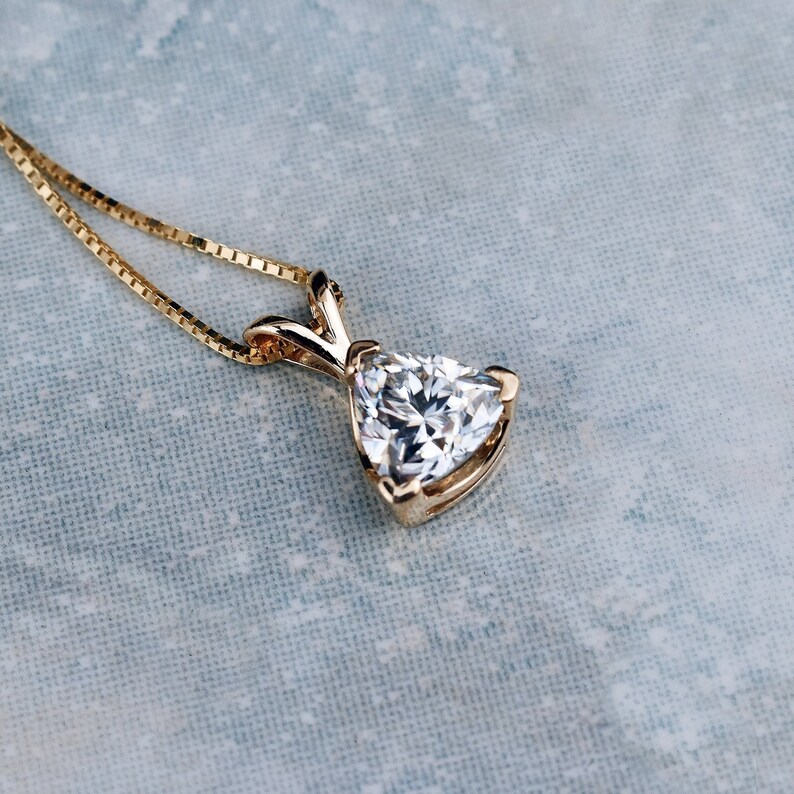 Solitaire moissanite necklace Clearance