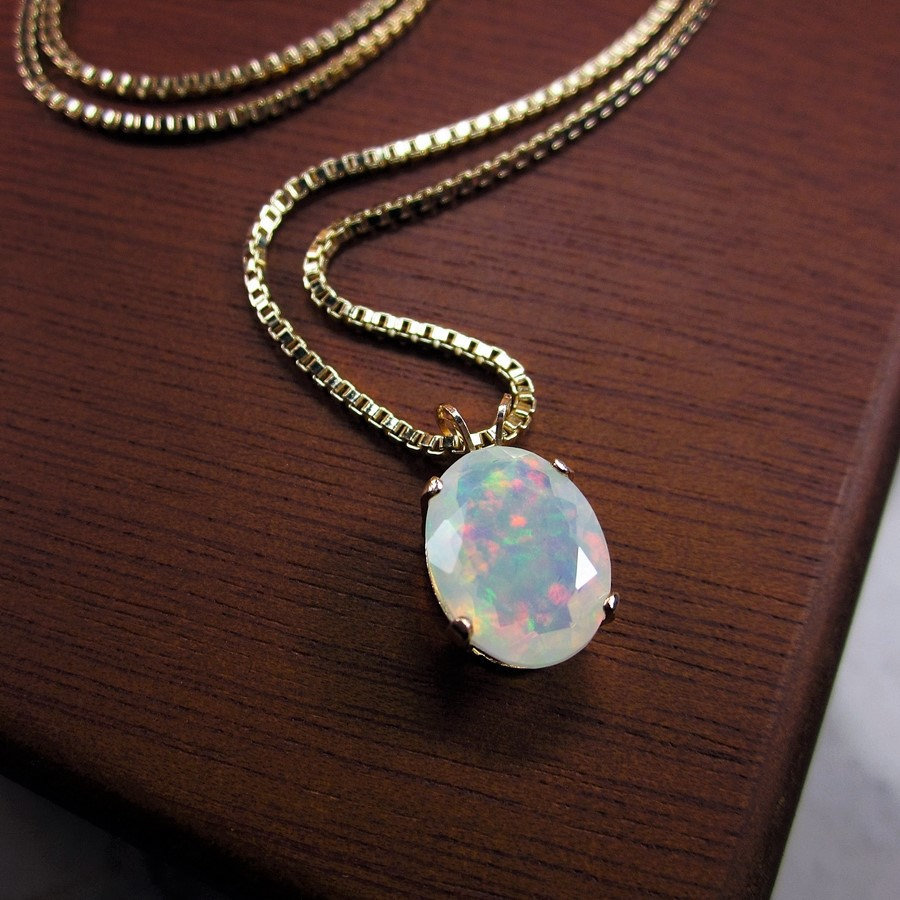 Stera Jewelry Rose Pendant with Oval Created Blue or White Opal 925 Silver Necklace 4 Inches 18 Stera Jewelry Rose Pendant with Oval Created Blue or White Opal 925 Silver Necklace 4 Inches 18