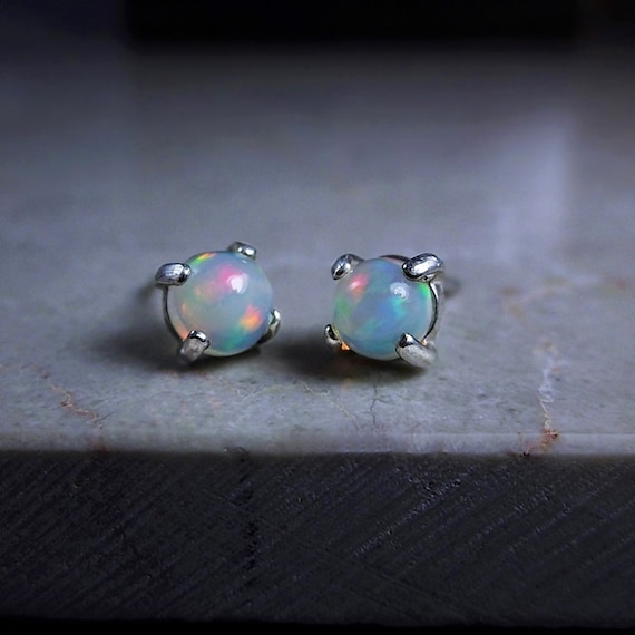 Vintage Emerald Opal Earringsemerald Green Glass Fire  Etsy  Swarovski  earrings Vintage jewelry Opal jewelry