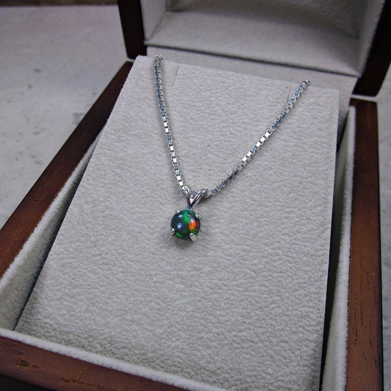 dark opal necklace