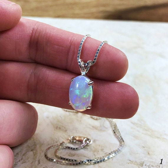 Beautiful opal necklace deals