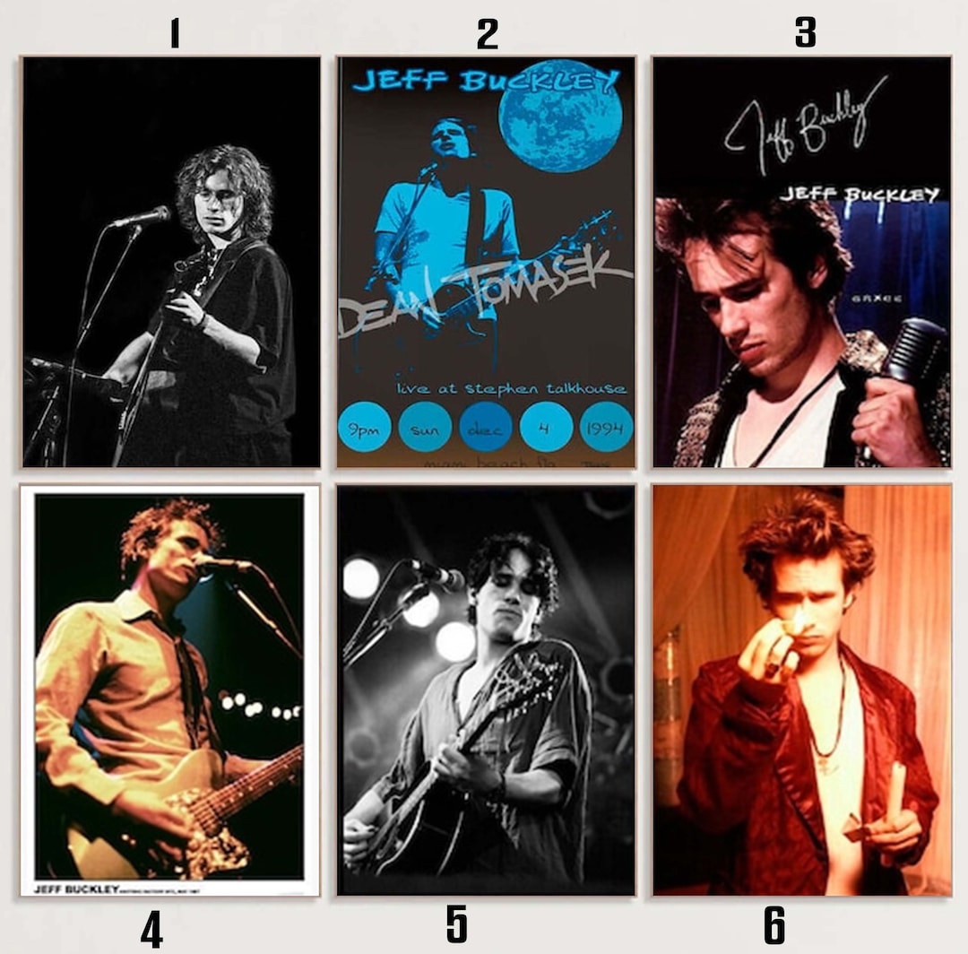Jeff Buckley Vintage Music Poster - 12x18 Inch (30x45cm) Album Art Print, Unframed Wall Decor