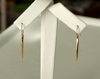 14k gold filled earrings with spike pendant 23mm gold plated GOLDEN and SPIKY needles Statement earrings needle boho beautiful gift fine