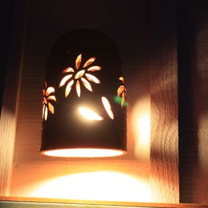 Handmade wheelthrown numbered outdoor sconce, landscaping sconce, front porch light, electric light, You are gonna love it!