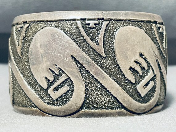 Best Rand Hoskie Vintage Native American Navajo Wave Sterling Silver Bracelet Best Rand Hoskie Vintage Native American Navajo Wave Sterling Silver Bracelet