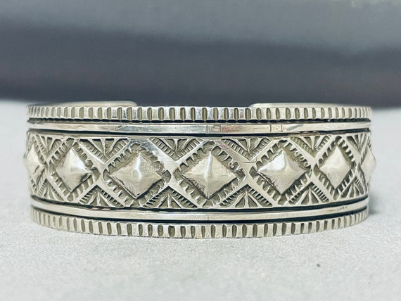 Dynamic More Rare Choctaw Sterling Silver Bracele… - image 2