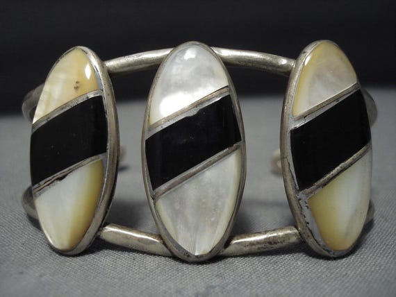 Wonderful Vintage Native American Navajo Sterling… - image 1