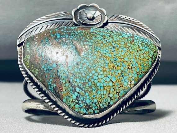 One Of The Best Vintage Native American Navajo Spiderweb Turquoise Sterling Silver Bracelet One Of The Best Vintage Native American Navajo Spiderweb Turquoise Sterling Silver Bracelet