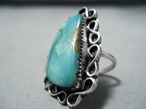 Amazing Navajo Native American Green Turquoise St… - image 4