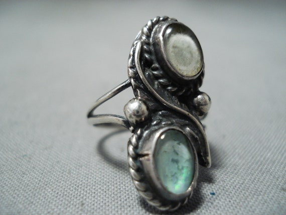 Exquisite Vintage Navajo Native American Abalone … - image 3