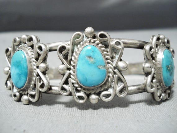 Wonderful Vintage Native American Navajo Royston … - image 1