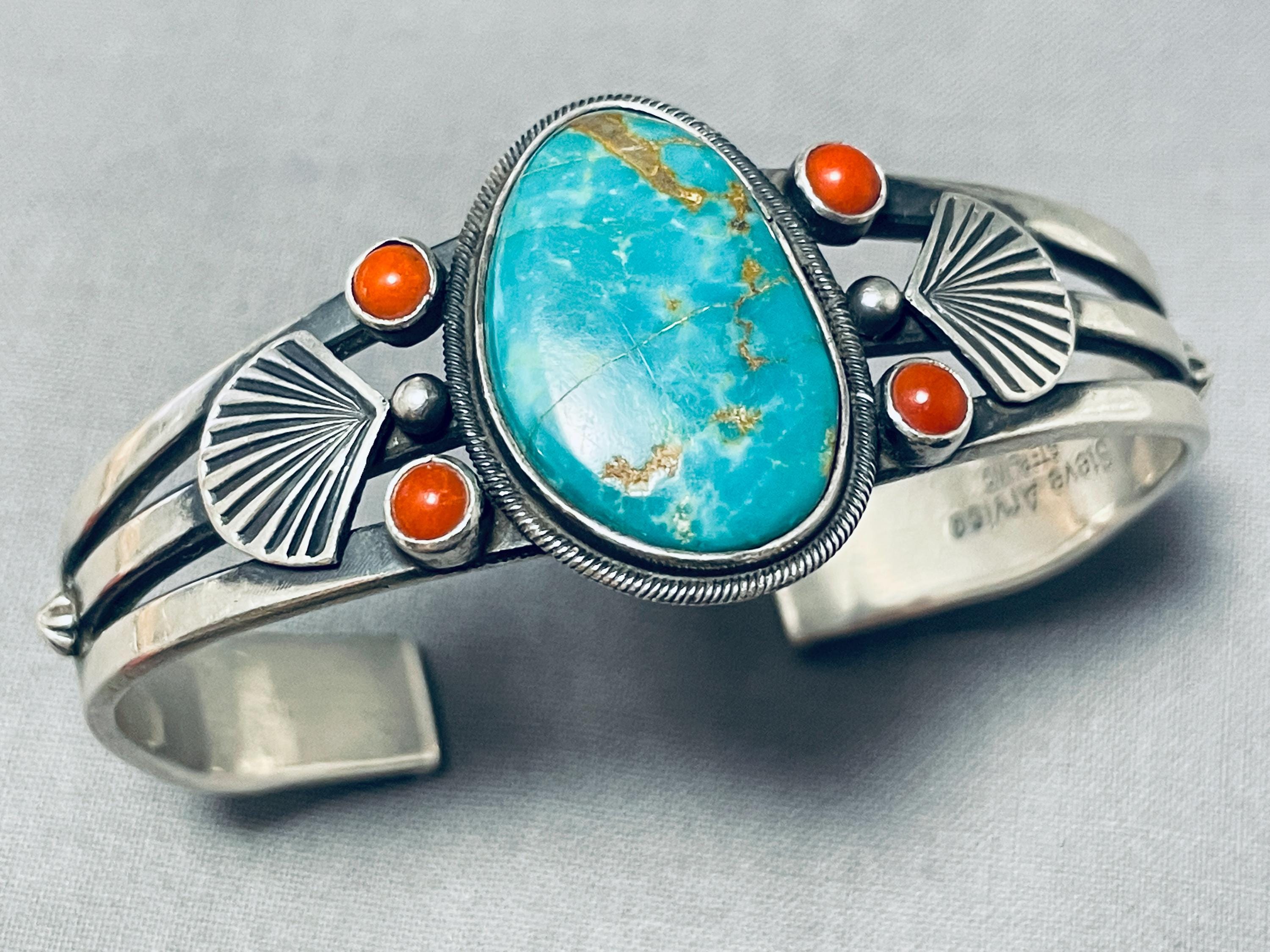 Native American Important Vintage Steve Arviso Turquoise Native American Important Vintage Steve Arviso Turquoise