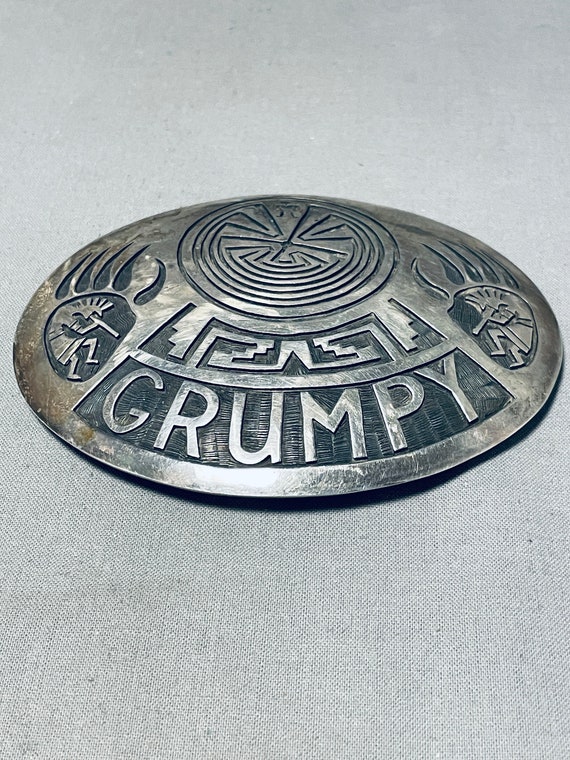 Grumpy!! :) Vintage Native American Hopi Sterling… - image 1