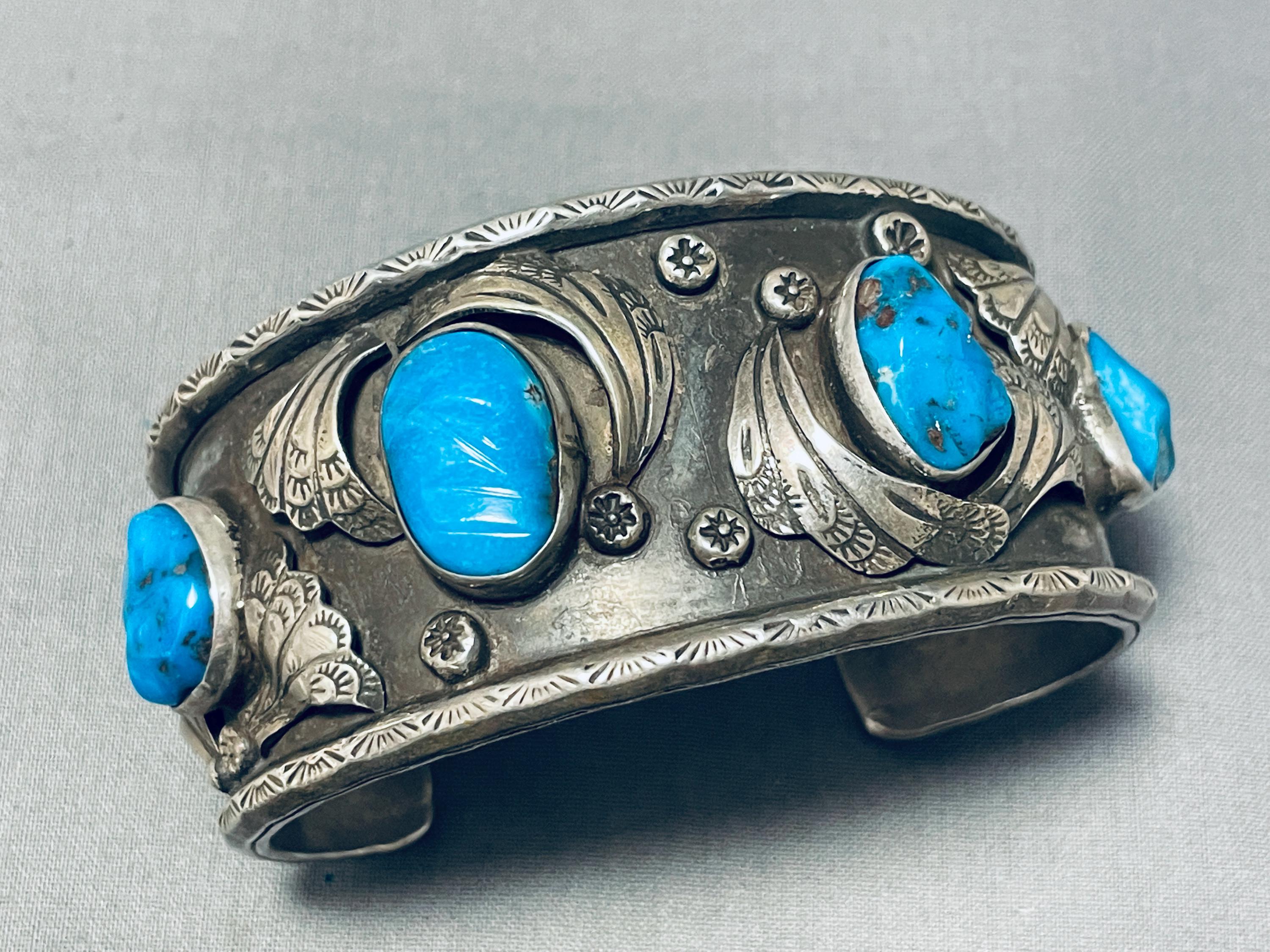 Fantastic Vintage Native American Navajo Blue Diamond
