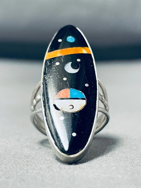 Fabulous dETAILED Cosmic Inlay Sterling Silver Bracelet Fabulous dETAILED Cosmic Inlay Sterling Silver Bracelet