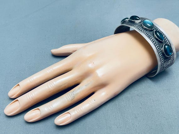 One Of The Most Unique Navajo Abalone Shell Sterl… - image 6