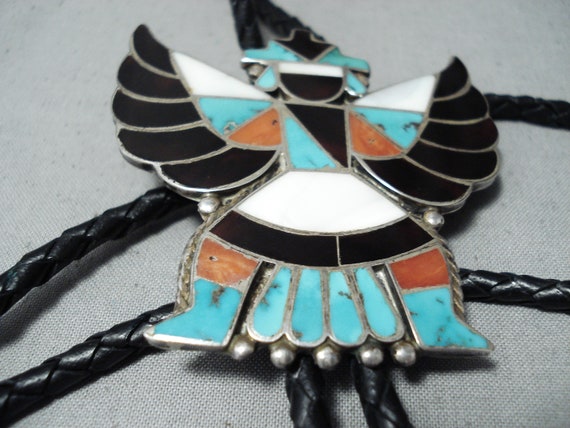 Amazing Vintage Native American Zuni Turquoise Co… - image 3