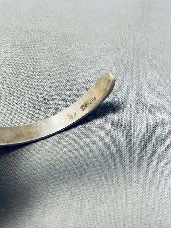John Honie Vintage Native American Hopi Sterling Silver Wave Bracelet John Honie Vintage Native American Hopi Sterling Silver Wave Bracelet