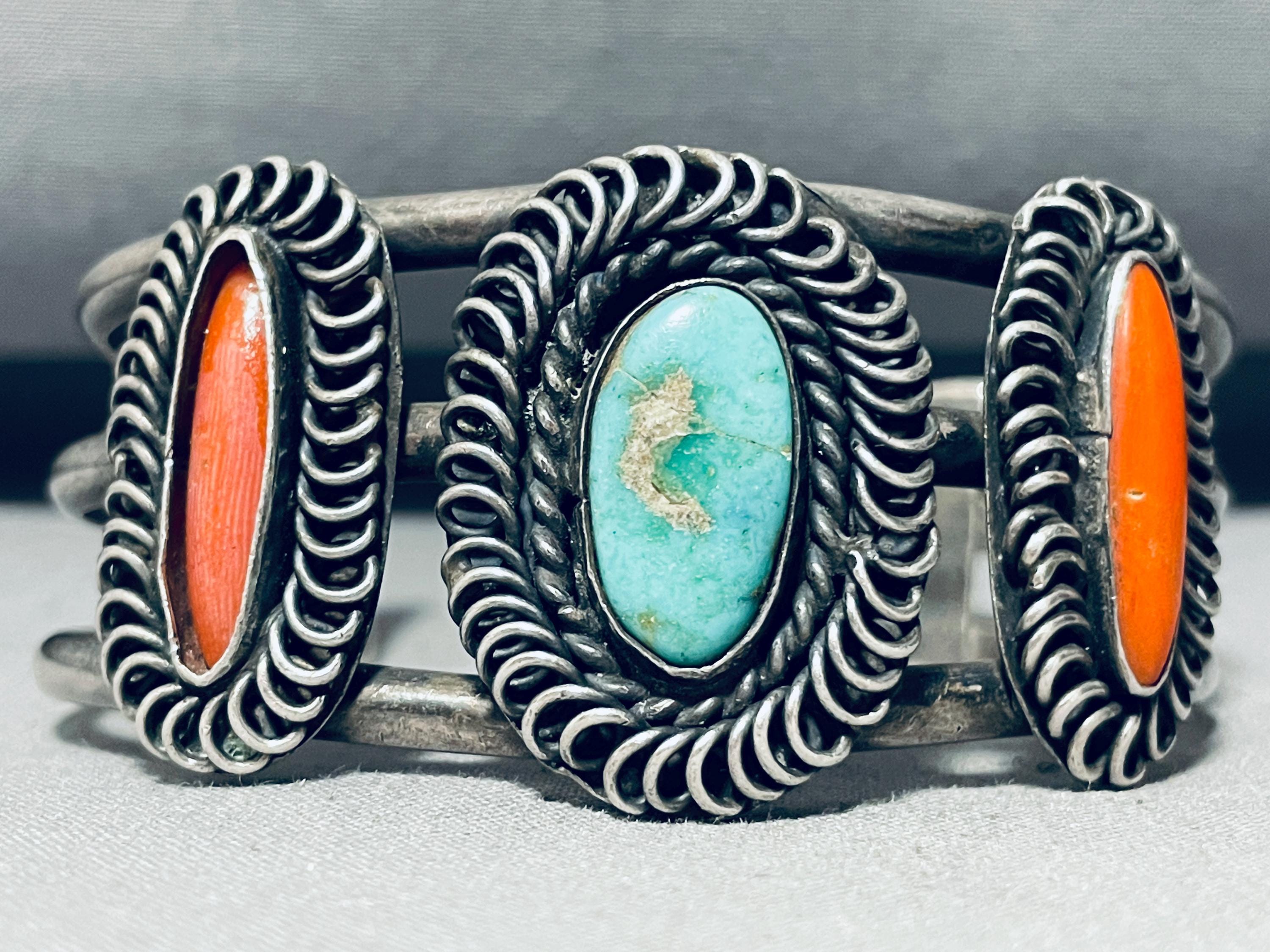 Swirls Galore ヴィンテージ ネイティブアメリカン ナバホ ターコイズ