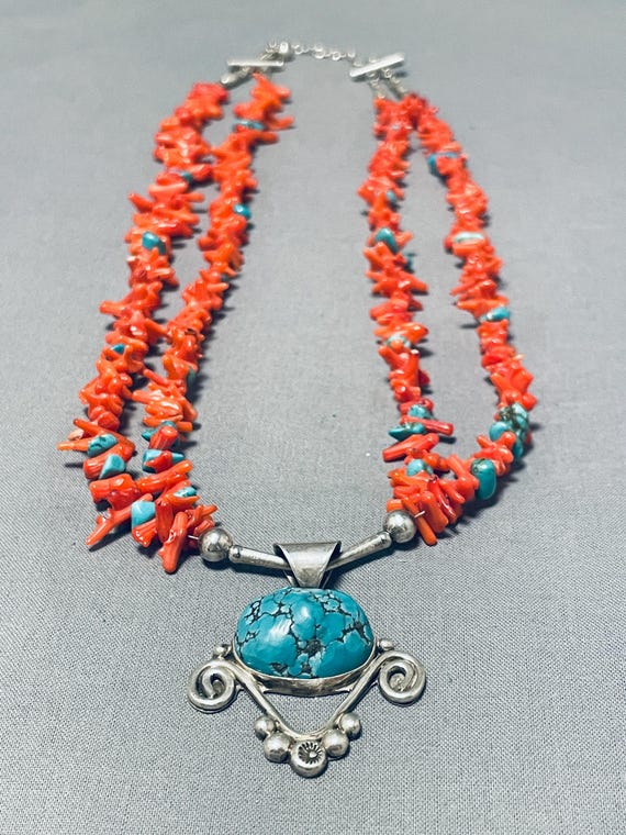 Spectacular Navajo Native American Damale Turquoise Sterling Silver Bracelet Spectacular Navajo Native American Damale Turquoise Sterling Silver Bracelet