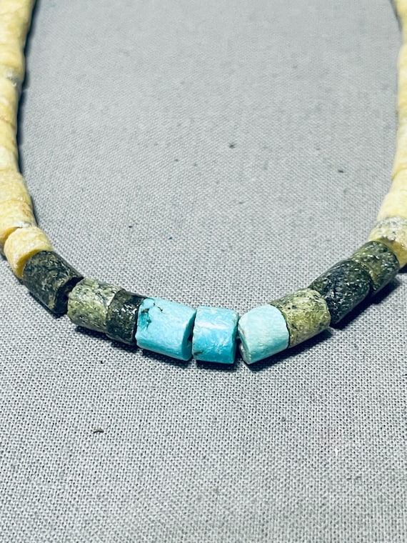 Native American Superior Vintage Santo Domingo Royston Turquoise Sterling Silve Rnecklace Native American Superior Vintage Santo Domingo Royston Turquoise Sterling Silve Rnecklace