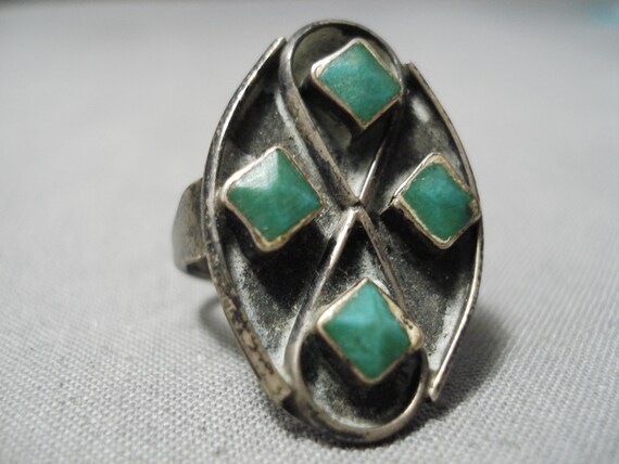 Amazing Vintage Native American Navajo Cerrillos … - image 3