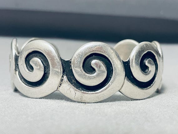 Most Important Vintage Native American Navajo Kenneth Begay Sterling Silver Bracelet Most Important Vintage Native American Navajo Kenneth Begay Sterling Silver Bracelet