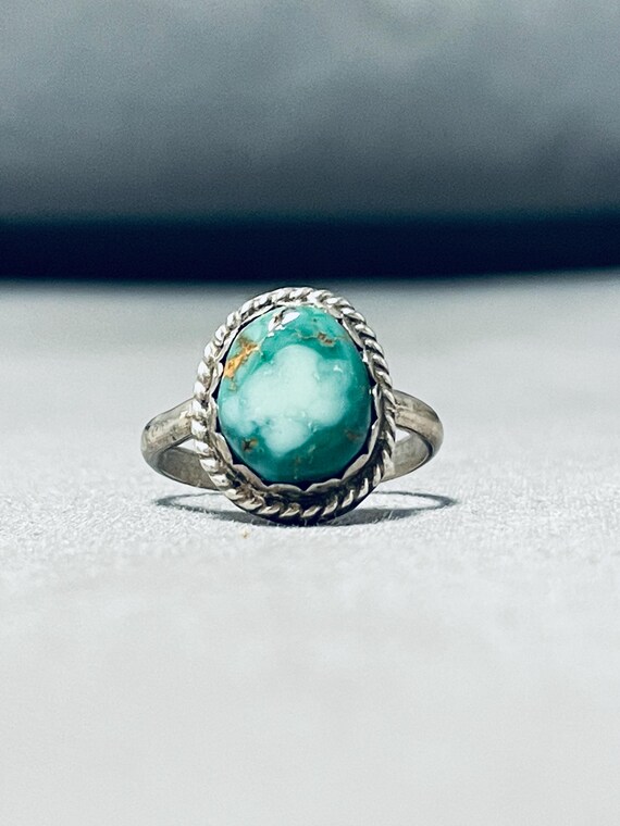Sublime Vintage Native American Navajo Royston Turquoise Sterling Silver Ring Sublime Vintage Native American Navajo Royston Turquoise Sterling Silver Ring