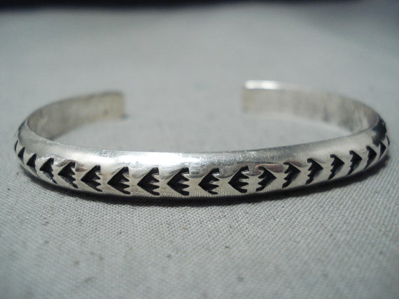 Fabulous Sunny Reeves Navajo Sterling Silver Brac… - image 2