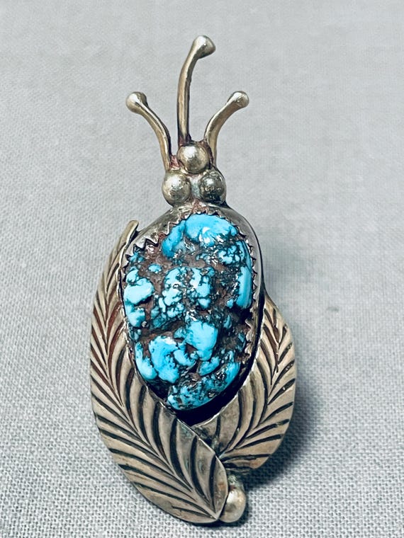 Very Important Vintage Native American Hopi Guild Turquoise Sterling Silver Bracelet Old Very Important Vintage Native American Hopi Guild Turquoise Sterling Silver Bracelet Old