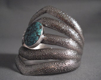 Navajo Bracelet Incredibly Intricate Matrix Galore Navajo Silver Tier Bracelet