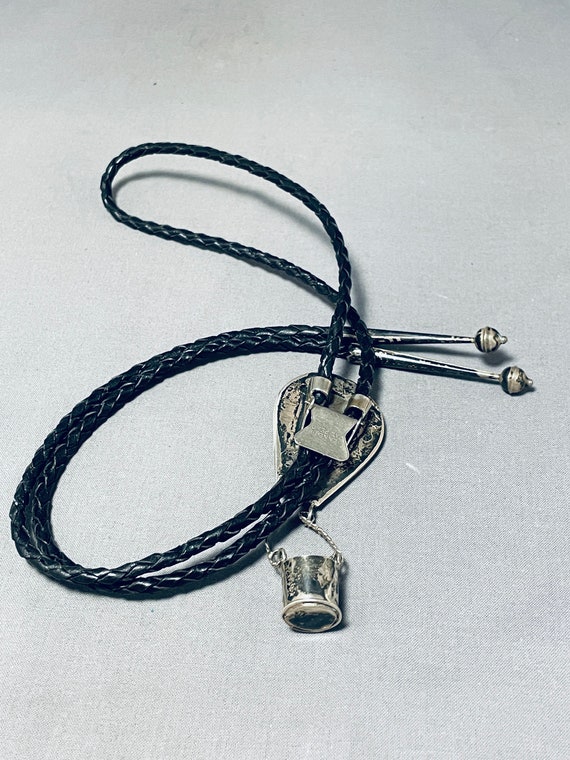 Remarkable Vintage Navajo/ Washoe Turquoise Sterling Silver Bolo Hot Air Balloon Remarkable Vintage Navajo/ Washoe Turquoise Sterling Silver Bolo Hot Air Balloon