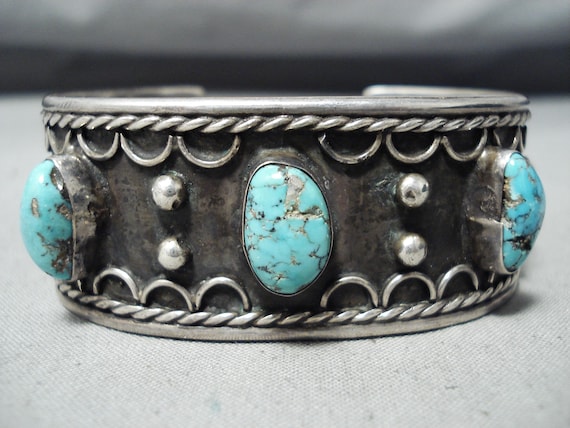Rodeo Navajo Indian Turquoise Jewelry Rodeo Lasso Vintage