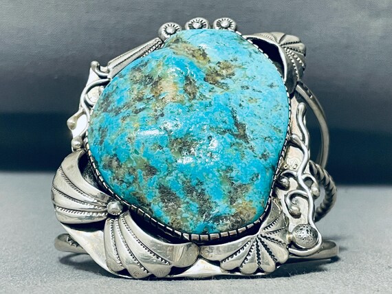 Draper Family Vintage Native American Navajo Turquoise Sterling Silver Bracelet Draper Family Vintage Native American Navajo Turquoise Sterling Silver Bracelet