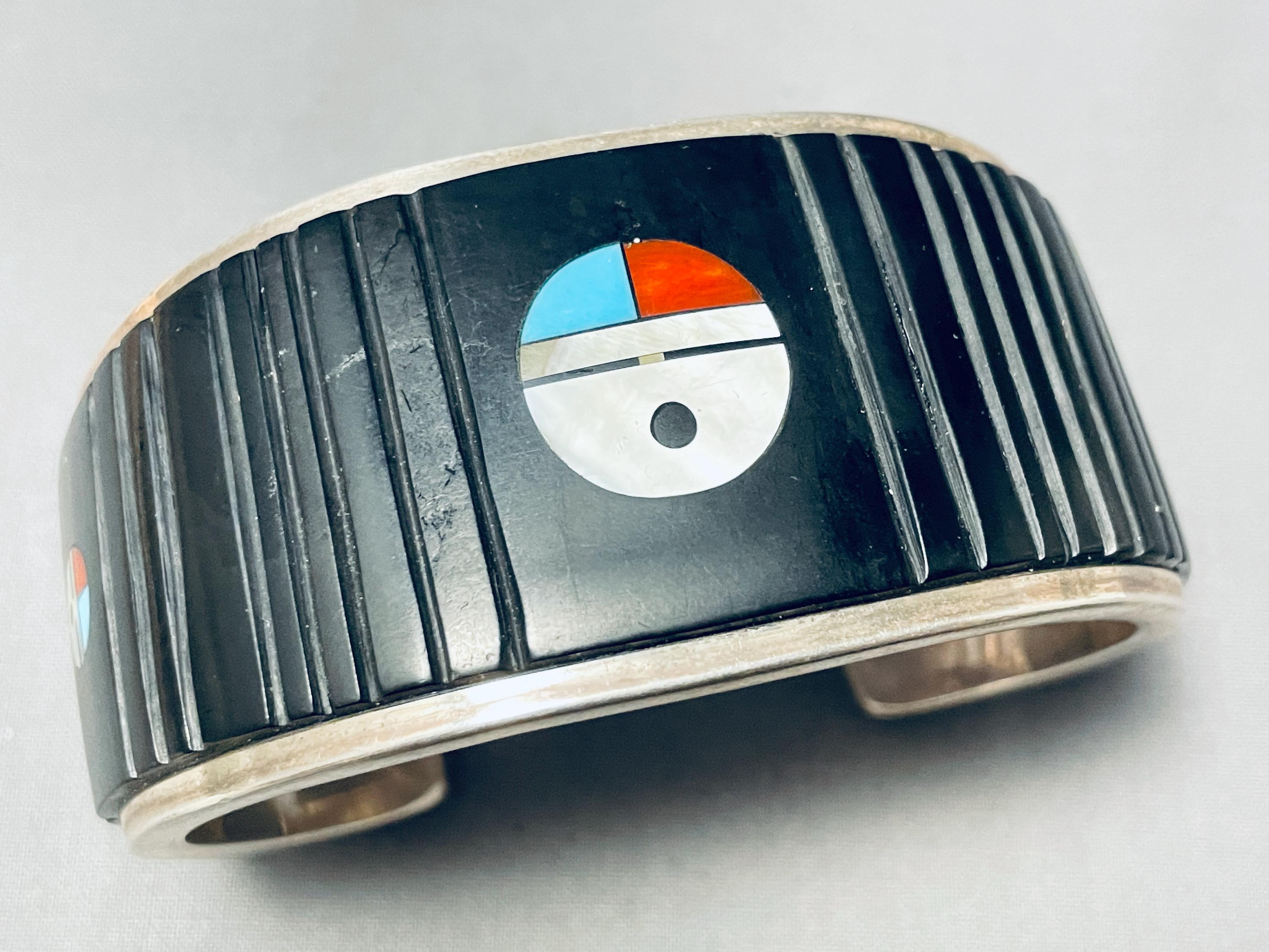 Navajo Micro Inlay Ring, Clayton Tom, Multi Stone and