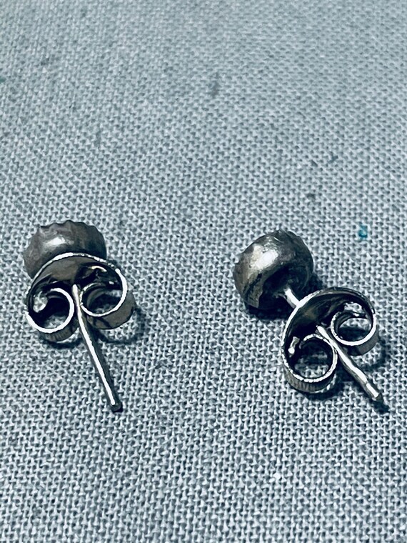 Native American Important Jeanette Dale Carico Lake Turquoise Sterling Silver Earrings Native American Important Jeanette Dale Carico Lake Turquoise Sterling Silver Earrings
