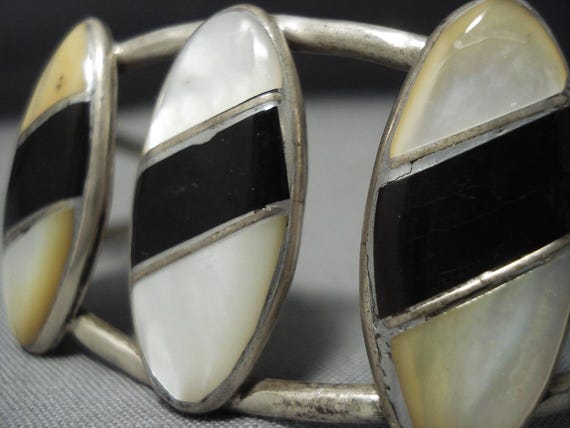 Wonderful Vintage Native American Navajo Sterling… - image 5