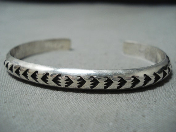 Fabulous Sunny Reeves Navajo Sterling Silver Brac… - image 3