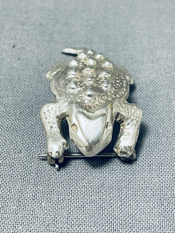 Marvelous Signed Native American Navajo Handcarved Silver Toad Bolo Marvelous Signed Native American Navajo Handcarved Silver Toad Bolo