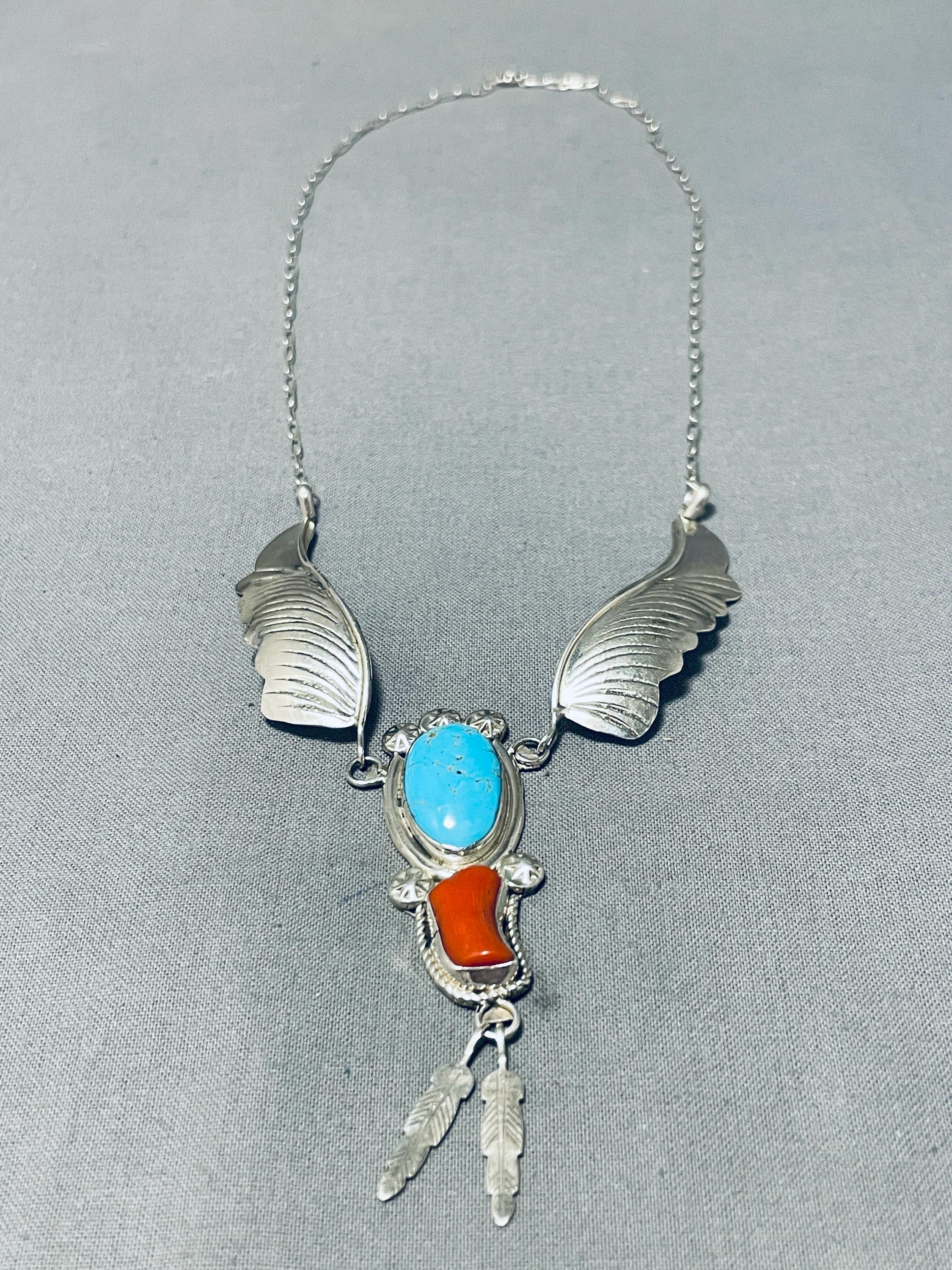 Marvelous Vintage Native American Navajo Blue Gem Turquoise