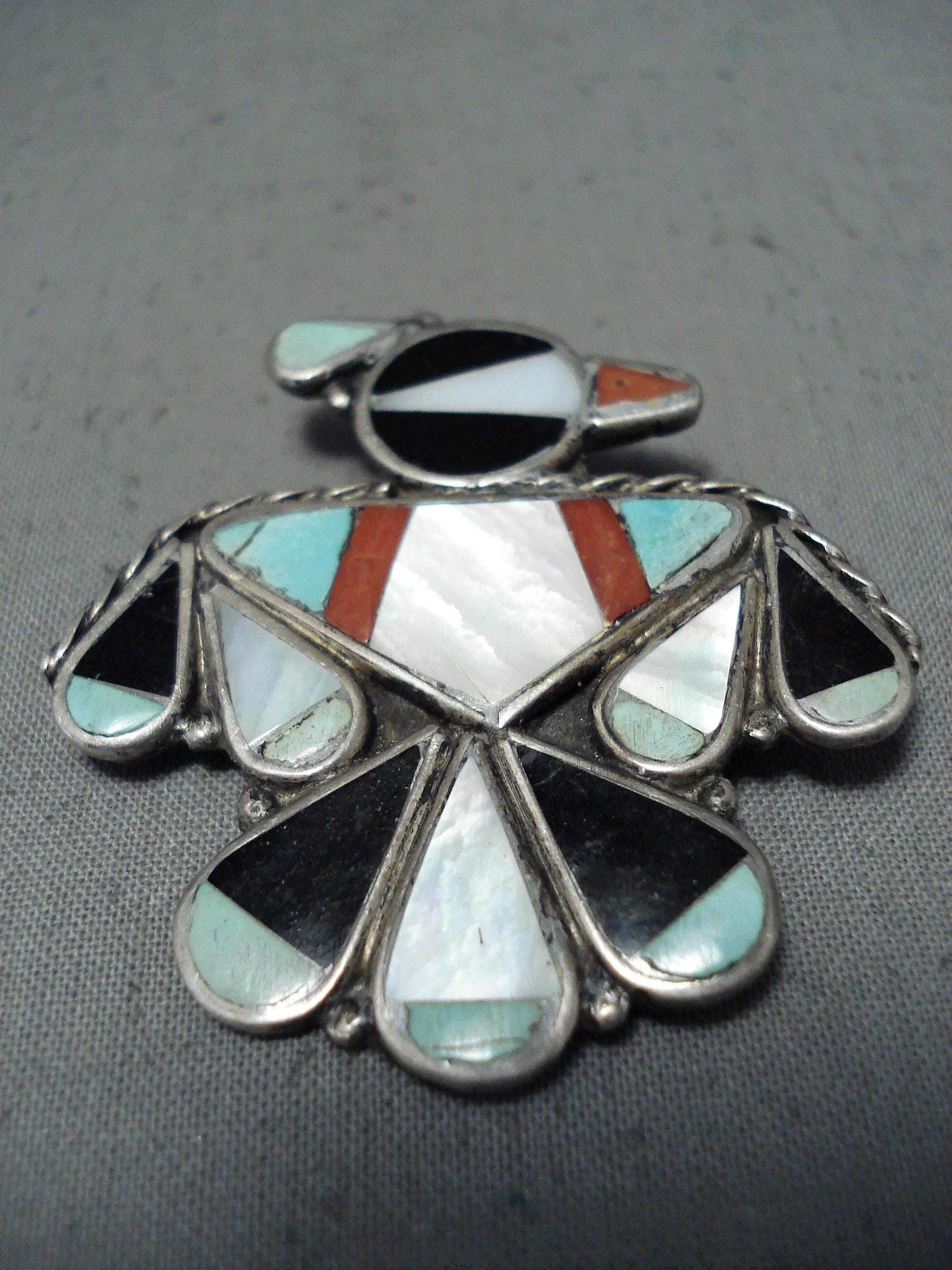 Native American One Of The Most Unique Sectioned Vintage Santo Domingo Turquoise Necklace Native American One Of The Most Unique Sectioned Vintage Santo Domingo Turquoise Necklace