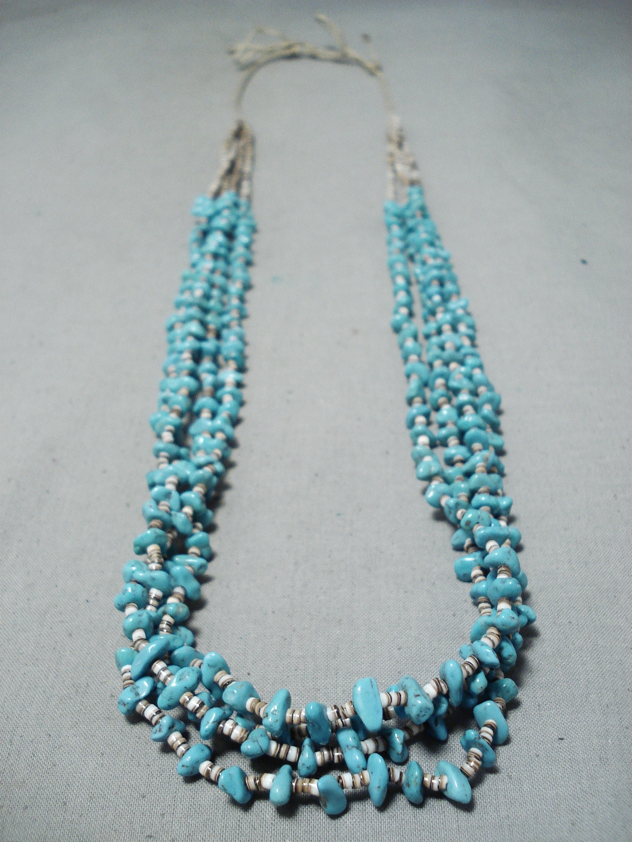 Beautiful Vintage Navajo Turquoise Necklace Native American Etsy