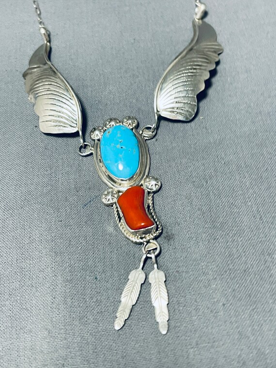 Marvelous Vintage Native American Navajo Blue Gem… - image 2