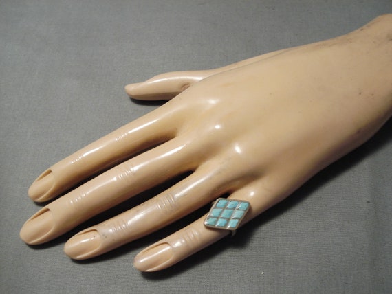 Intricate Vintage Zuni Native American Turquoise … - image 6