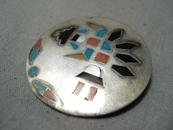 Whimsical Vintage Native American Zuni Turquoise … - image 1