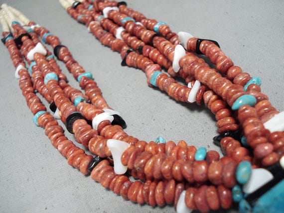 Native American Extremely Unique Santo Domingo Tu… - image 5