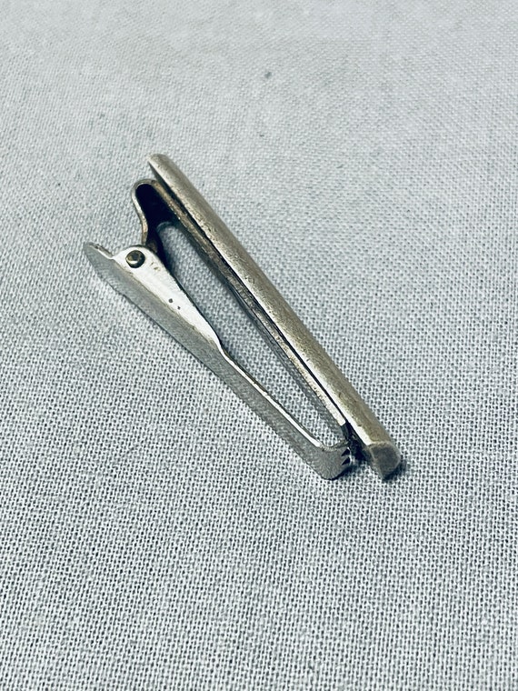 Marvelous Vintage Native American Navajo Turquoise Sterling Silver Tie Pin Marvelous Vintage Native American Navajo Turquoise Sterling Silver Tie Pin