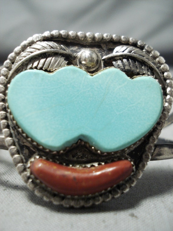 Double Heart Love Vintage Native American Navajo … - image 4