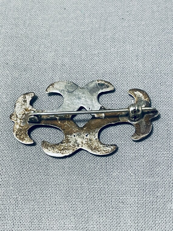 Marvelous Vintage Native American Navajo Sterling Silver Pin Marvelous Vintage Native American Navajo Sterling Silver Pin
